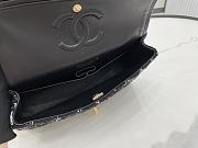 Chanel Medium Flap Bag Black Tweed 25cm - 6