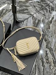 YSL Mini Mini Belt Bag Beige 15.5x10.5x5.5cm - 3