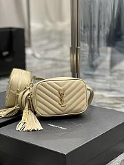 YSL Mini Mini Belt Bag Beige 15.5x10.5x5.5cm - 4