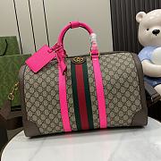 Gucci Savoy Medium Duffle Bag Beige Pink 44x28.5x24.5cm - 1