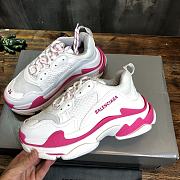 Balenciaga Triple S Pink White Sneaker - 3