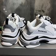 Balenciaga Triple S Black White Sneaker - 5