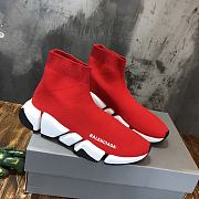 Balenciaga Speed 2.0 Lace-Up Sneaker Red - 4