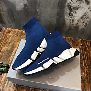 Balenciaga Speed 2.0 Lace-Up Sneaker Blue - 4