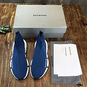 Balenciaga Speed 2.0 Lace-Up Sneaker Blue - 3