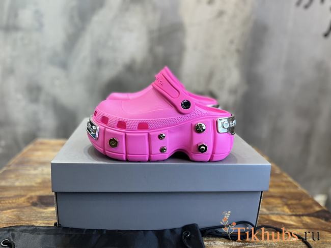 Balenciaga Platform Crocs Pink - 1