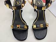 Valentino Garavani Roman Stud Heel Sandals Black 6cm - 3