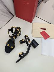 Valentino Garavani Roman Stud Heel Sandals Black 6cm - 2