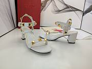 Valentino Garavani Roman Stud Heel Sandals White 6cm - 2