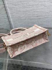 Dior Book Tote Pink Bag 21.5x13x7.5cm - 5