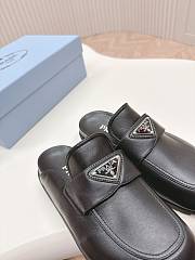 Prada Leather Black Mules - 5