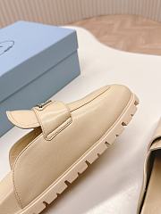 Prada Leather Beige Mules - 5