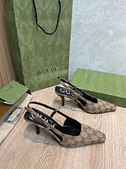 Gucci GG Slingback Pump Heel 7.5cm - 1