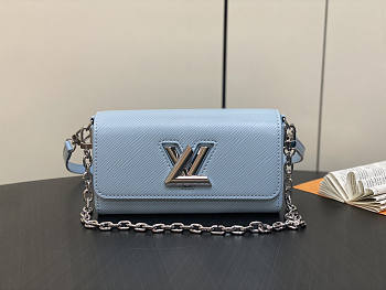 Louis Vuitton LV Twist West Pochette Blue 19 x 10.5 x 6.5 cm