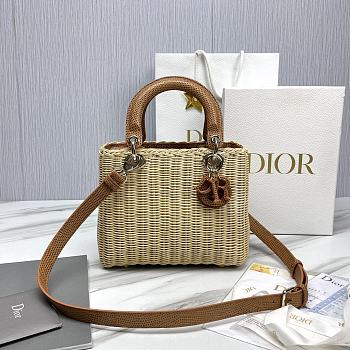 Dior Lady Bag Caramel Wicker 24cm