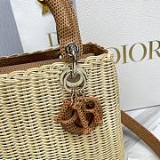 Dior Lady Bag Caramel Wicker 24cm - 2