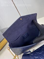 Louis Vuitton LV Félicie Pochette Navy Blue 21 x 12 x 3 cm - 5