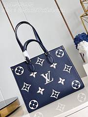 Louis Vuitton LV OnTheGo MM Navy Blue 35 x 27 x 14 cm - 1