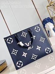 Louis Vuitton LV OnTheGo MM Navy Blue 35 x 27 x 14 cm - 4