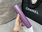 Chanel 31 Bag Purple 20.5x17x3.5cm - 4