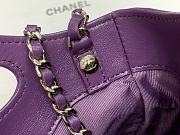 Chanel 31 Bag Purple 20.5x17x3.5cm - 5