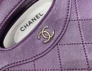 Chanel 31 Bag Purple 20.5x17x3.5cm - 3