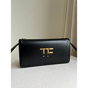 Tom Ford TF Mini Leather Black Crossbody 18x9x3cm - 4