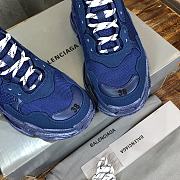 Balenciaga Triple S Clear Sole Sneaker Navy Blue - 4