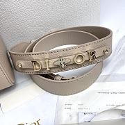 Dior Medium Lady D-Sire Bag Powder Beige Bull 30 x 20 x 13 cm - 6