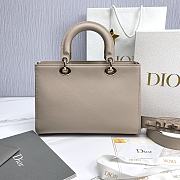 Dior Medium Lady D-Sire Bag Powder Beige Bull 30 x 20 x 13 cm - 3