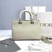 Dior Medium Lady D-Sire Bag White Bull 30 x 20 x 13 cm - 3