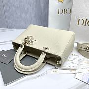 Dior Medium Lady D-Sire Bag White Bull 30 x 20 x 13 cm - 2