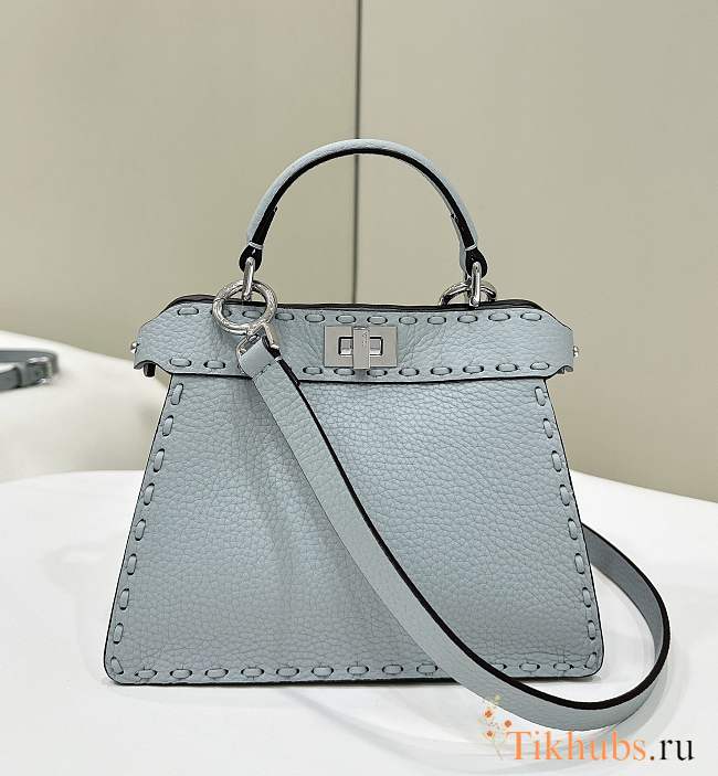 Fendi Peekaboo Iseeu Bag Light Blue 20x11x15cm - 1