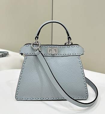 Fendi Peekaboo Iseeu Bag Light Blue 20x11x15cm