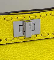 Fendi Peekaboo Iseeu Bag Yellow 20x11x15cm - 3