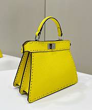 Fendi Peekaboo Iseeu Bag Yellow 20x11x15cm - 2