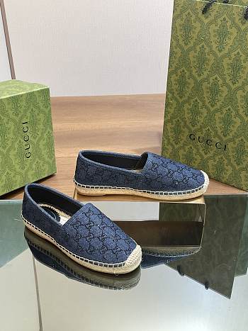 Gucci GG Crystal-embellished Denim Espadrilles