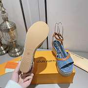 Louis Vuitton LV Helios Wedge Sandal Blue 3.5cm - 3