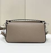 Fendi Baguette Dove Grey Selleria Bag 27x15x6cm - 5