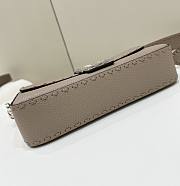 Fendi Baguette Dove Grey Selleria Bag 27x15x6cm - 2