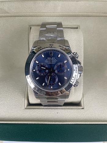 Rolex Cosmograph Daytona White Gold Blue Watch 40mm