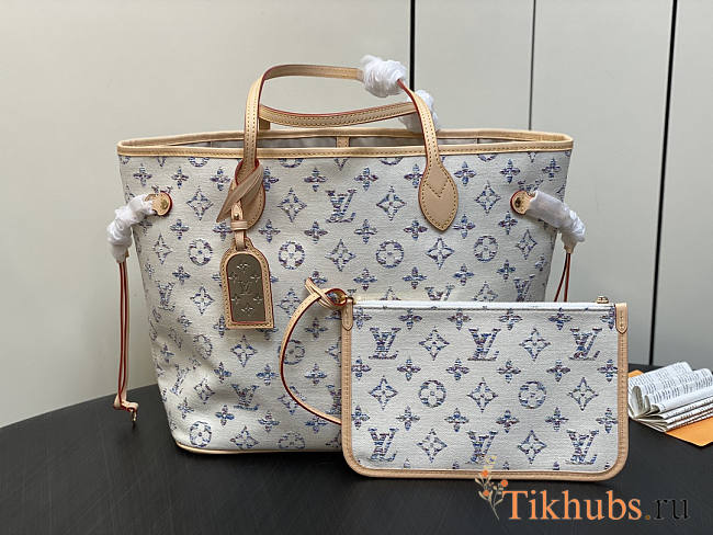 Louis Vuitton LV Neverfull MM Multicolor Beige 31 x 28 x 14 cm - 1