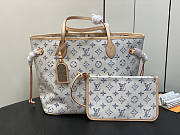 Louis Vuitton LV Neverfull MM Multicolor Beige 31 x 28 x 14 cm - 1