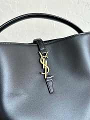 YSL LE 37 Shiny Leather Black Gold 20x25x16cm - 4