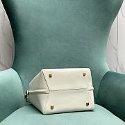 YSL LE 37 Shiny Leather White Gold 20x25x16cm - 4