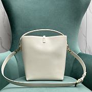 YSL LE 37 Shiny Leather White Gold 20x25x16cm - 2