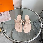 Hermes Pink Slides - 1