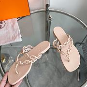 Hermes Pink Slides - 3