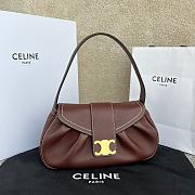 Celine Medium Polly Bag Red Wine 33x19x9cm - 1