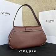 Celine Medium Polly Bag Red Wine 33x19x9cm - 3